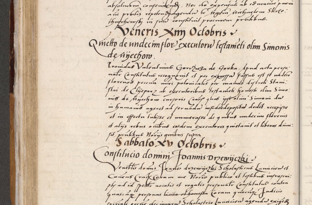 Zdjęcie nr 190 dla obiektu archiwalnego: Acta actorum coram reverendo patre domino Benedicto Isdbienski cancellario Gnesnesi, canonico et reverendissimi in Christo patris et domini domini Petri Dei gratia archiepiscopi Gnesnensis et episcopi Cracoviensis sedisque apostolice legati nati et primatis Regni Polonie, vicarioque in spiritualibus generali Cracoviensi ad annum Domini millesimum quingentisimum quadragesimum primum, cuius indictio est quatuordecima, pontificatus sanctissimi in Christo patris et domini nostri domini Pauli divina providencia pape tercii, anno ipsius septimo, feliciter continuantur. Dii cepta secundent