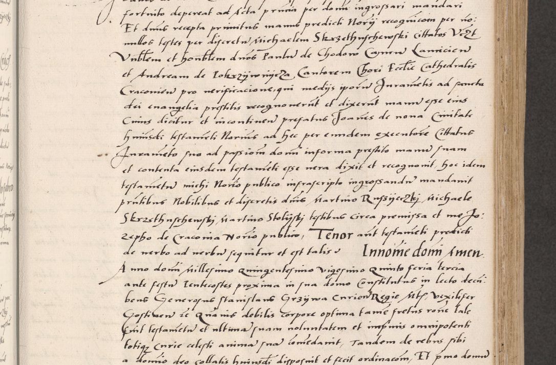 Zdjęcie nr 187 dla obiektu archiwalnego: Acta actorum coram reverendo patre domino Benedicto Isdbienski cancellario Gnesnesi, canonico et reverendissimi in Christo patris et domini domini Petri Dei gratia archiepiscopi Gnesnensis et episcopi Cracoviensis sedisque apostolice legati nati et primatis Regni Polonie, vicarioque in spiritualibus generali Cracoviensi ad annum Domini millesimum quingentisimum quadragesimum primum, cuius indictio est quatuordecima, pontificatus sanctissimi in Christo patris et domini nostri domini Pauli divina providencia pape tercii, anno ipsius septimo, feliciter continuantur. Dii cepta secundent