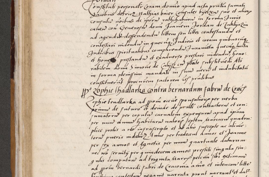 Zdjęcie nr 174 dla obiektu archiwalnego: Acta actorum coram reverendo patre domino Benedicto Isdbienski cancellario Gnesnesi, canonico et reverendissimi in Christo patris et domini domini Petri Dei gratia archiepiscopi Gnesnensis et episcopi Cracoviensis sedisque apostolice legati nati et primatis Regni Polonie, vicarioque in spiritualibus generali Cracoviensi ad annum Domini millesimum quingentisimum quadragesimum primum, cuius indictio est quatuordecima, pontificatus sanctissimi in Christo patris et domini nostri domini Pauli divina providencia pape tercii, anno ipsius septimo, feliciter continuantur. Dii cepta secundent