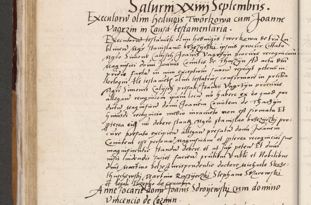 Zdjęcie nr 168 dla obiektu archiwalnego: Acta actorum coram reverendo patre domino Benedicto Isdbienski cancellario Gnesnesi, canonico et reverendissimi in Christo patris et domini domini Petri Dei gratia archiepiscopi Gnesnensis et episcopi Cracoviensis sedisque apostolice legati nati et primatis Regni Polonie, vicarioque in spiritualibus generali Cracoviensi ad annum Domini millesimum quingentisimum quadragesimum primum, cuius indictio est quatuordecima, pontificatus sanctissimi in Christo patris et domini nostri domini Pauli divina providencia pape tercii, anno ipsius septimo, feliciter continuantur. Dii cepta secundent