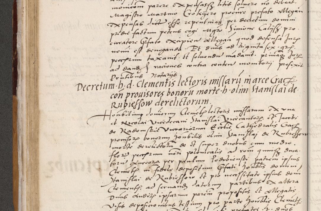 Zdjęcie nr 164 dla obiektu archiwalnego: Acta actorum coram reverendo patre domino Benedicto Isdbienski cancellario Gnesnesi, canonico et reverendissimi in Christo patris et domini domini Petri Dei gratia archiepiscopi Gnesnensis et episcopi Cracoviensis sedisque apostolice legati nati et primatis Regni Polonie, vicarioque in spiritualibus generali Cracoviensi ad annum Domini millesimum quingentisimum quadragesimum primum, cuius indictio est quatuordecima, pontificatus sanctissimi in Christo patris et domini nostri domini Pauli divina providencia pape tercii, anno ipsius septimo, feliciter continuantur. Dii cepta secundent