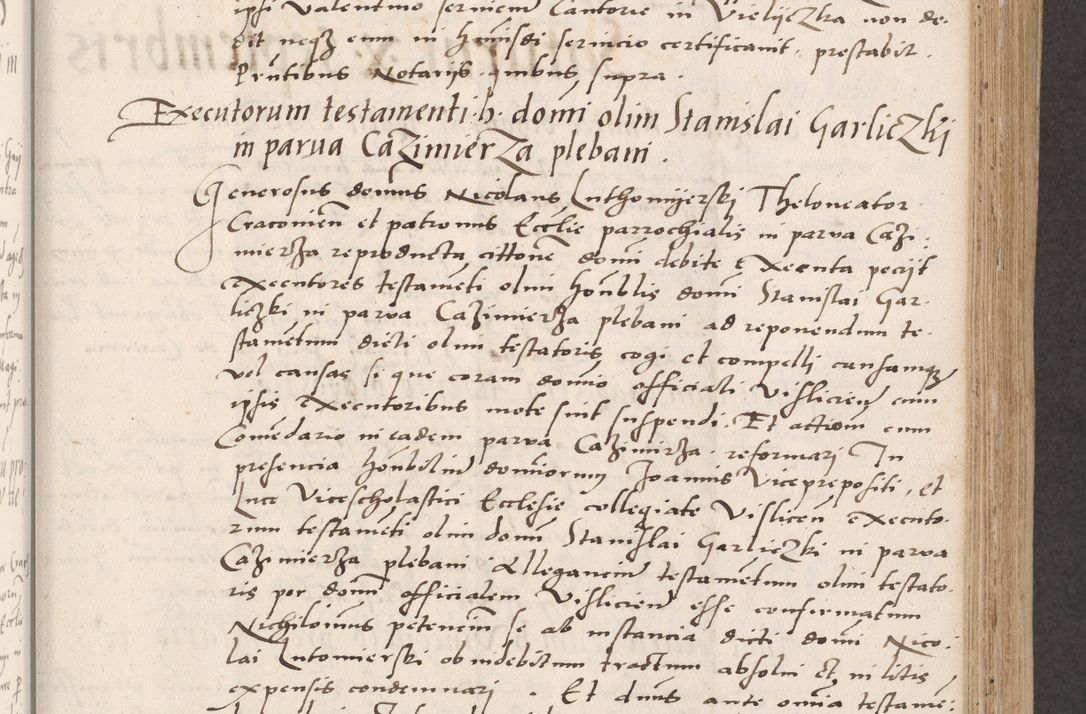 Zdjęcie nr 161 dla obiektu archiwalnego: Acta actorum coram reverendo patre domino Benedicto Isdbienski cancellario Gnesnesi, canonico et reverendissimi in Christo patris et domini domini Petri Dei gratia archiepiscopi Gnesnensis et episcopi Cracoviensis sedisque apostolice legati nati et primatis Regni Polonie, vicarioque in spiritualibus generali Cracoviensi ad annum Domini millesimum quingentisimum quadragesimum primum, cuius indictio est quatuordecima, pontificatus sanctissimi in Christo patris et domini nostri domini Pauli divina providencia pape tercii, anno ipsius septimo, feliciter continuantur. Dii cepta secundent