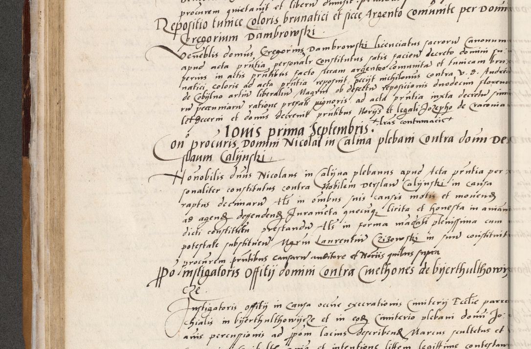 Zdjęcie nr 154 dla obiektu archiwalnego: Acta actorum coram reverendo patre domino Benedicto Isdbienski cancellario Gnesnesi, canonico et reverendissimi in Christo patris et domini domini Petri Dei gratia archiepiscopi Gnesnensis et episcopi Cracoviensis sedisque apostolice legati nati et primatis Regni Polonie, vicarioque in spiritualibus generali Cracoviensi ad annum Domini millesimum quingentisimum quadragesimum primum, cuius indictio est quatuordecima, pontificatus sanctissimi in Christo patris et domini nostri domini Pauli divina providencia pape tercii, anno ipsius septimo, feliciter continuantur. Dii cepta secundent