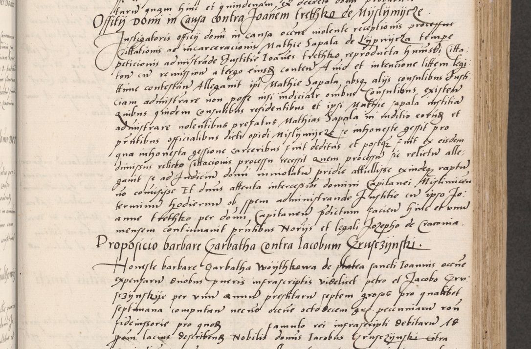 Zdjęcie nr 155 dla obiektu archiwalnego: Acta actorum coram reverendo patre domino Benedicto Isdbienski cancellario Gnesnesi, canonico et reverendissimi in Christo patris et domini domini Petri Dei gratia archiepiscopi Gnesnensis et episcopi Cracoviensis sedisque apostolice legati nati et primatis Regni Polonie, vicarioque in spiritualibus generali Cracoviensi ad annum Domini millesimum quingentisimum quadragesimum primum, cuius indictio est quatuordecima, pontificatus sanctissimi in Christo patris et domini nostri domini Pauli divina providencia pape tercii, anno ipsius septimo, feliciter continuantur. Dii cepta secundent