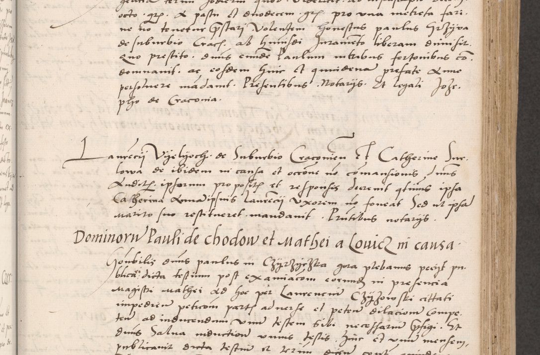 Zdjęcie nr 151 dla obiektu archiwalnego: Acta actorum coram reverendo patre domino Benedicto Isdbienski cancellario Gnesnesi, canonico et reverendissimi in Christo patris et domini domini Petri Dei gratia archiepiscopi Gnesnensis et episcopi Cracoviensis sedisque apostolice legati nati et primatis Regni Polonie, vicarioque in spiritualibus generali Cracoviensi ad annum Domini millesimum quingentisimum quadragesimum primum, cuius indictio est quatuordecima, pontificatus sanctissimi in Christo patris et domini nostri domini Pauli divina providencia pape tercii, anno ipsius septimo, feliciter continuantur. Dii cepta secundent