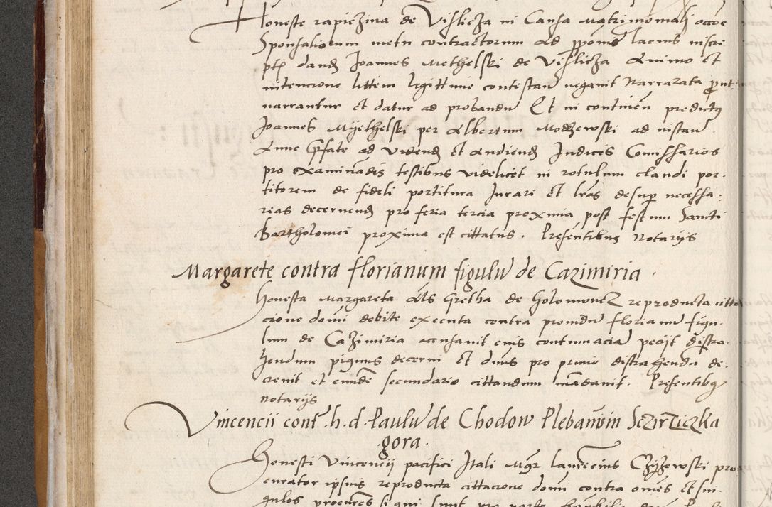 Zdjęcie nr 148 dla obiektu archiwalnego: Acta actorum coram reverendo patre domino Benedicto Isdbienski cancellario Gnesnesi, canonico et reverendissimi in Christo patris et domini domini Petri Dei gratia archiepiscopi Gnesnensis et episcopi Cracoviensis sedisque apostolice legati nati et primatis Regni Polonie, vicarioque in spiritualibus generali Cracoviensi ad annum Domini millesimum quingentisimum quadragesimum primum, cuius indictio est quatuordecima, pontificatus sanctissimi in Christo patris et domini nostri domini Pauli divina providencia pape tercii, anno ipsius septimo, feliciter continuantur. Dii cepta secundent