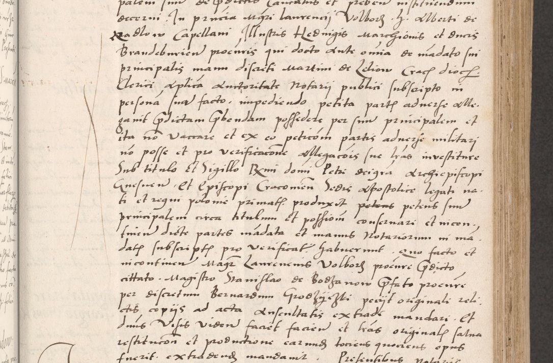 Zdjęcie nr 145 dla obiektu archiwalnego: Acta actorum coram reverendo patre domino Benedicto Isdbienski cancellario Gnesnesi, canonico et reverendissimi in Christo patris et domini domini Petri Dei gratia archiepiscopi Gnesnensis et episcopi Cracoviensis sedisque apostolice legati nati et primatis Regni Polonie, vicarioque in spiritualibus generali Cracoviensi ad annum Domini millesimum quingentisimum quadragesimum primum, cuius indictio est quatuordecima, pontificatus sanctissimi in Christo patris et domini nostri domini Pauli divina providencia pape tercii, anno ipsius septimo, feliciter continuantur. Dii cepta secundent