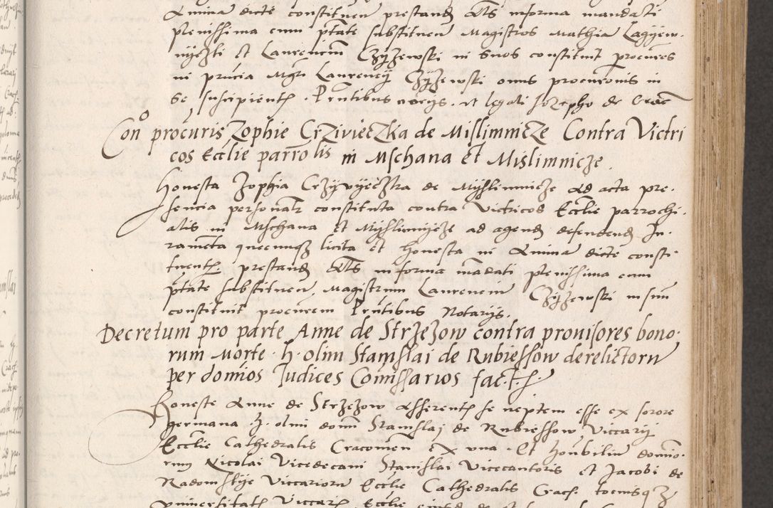 Zdjęcie nr 141 dla obiektu archiwalnego: Acta actorum coram reverendo patre domino Benedicto Isdbienski cancellario Gnesnesi, canonico et reverendissimi in Christo patris et domini domini Petri Dei gratia archiepiscopi Gnesnensis et episcopi Cracoviensis sedisque apostolice legati nati et primatis Regni Polonie, vicarioque in spiritualibus generali Cracoviensi ad annum Domini millesimum quingentisimum quadragesimum primum, cuius indictio est quatuordecima, pontificatus sanctissimi in Christo patris et domini nostri domini Pauli divina providencia pape tercii, anno ipsius septimo, feliciter continuantur. Dii cepta secundent