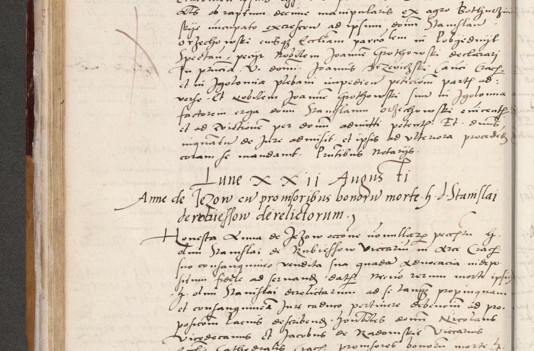 Zdjęcie nr 140 dla obiektu archiwalnego: Acta actorum coram reverendo patre domino Benedicto Isdbienski cancellario Gnesnesi, canonico et reverendissimi in Christo patris et domini domini Petri Dei gratia archiepiscopi Gnesnensis et episcopi Cracoviensis sedisque apostolice legati nati et primatis Regni Polonie, vicarioque in spiritualibus generali Cracoviensi ad annum Domini millesimum quingentisimum quadragesimum primum, cuius indictio est quatuordecima, pontificatus sanctissimi in Christo patris et domini nostri domini Pauli divina providencia pape tercii, anno ipsius septimo, feliciter continuantur. Dii cepta secundent