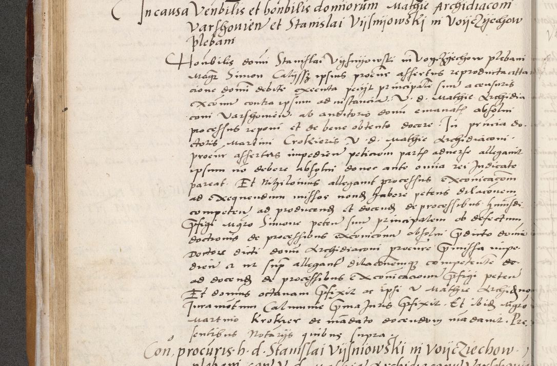 Zdjęcie nr 136 dla obiektu archiwalnego: Acta actorum coram reverendo patre domino Benedicto Isdbienski cancellario Gnesnesi, canonico et reverendissimi in Christo patris et domini domini Petri Dei gratia archiepiscopi Gnesnensis et episcopi Cracoviensis sedisque apostolice legati nati et primatis Regni Polonie, vicarioque in spiritualibus generali Cracoviensi ad annum Domini millesimum quingentisimum quadragesimum primum, cuius indictio est quatuordecima, pontificatus sanctissimi in Christo patris et domini nostri domini Pauli divina providencia pape tercii, anno ipsius septimo, feliciter continuantur. Dii cepta secundent
