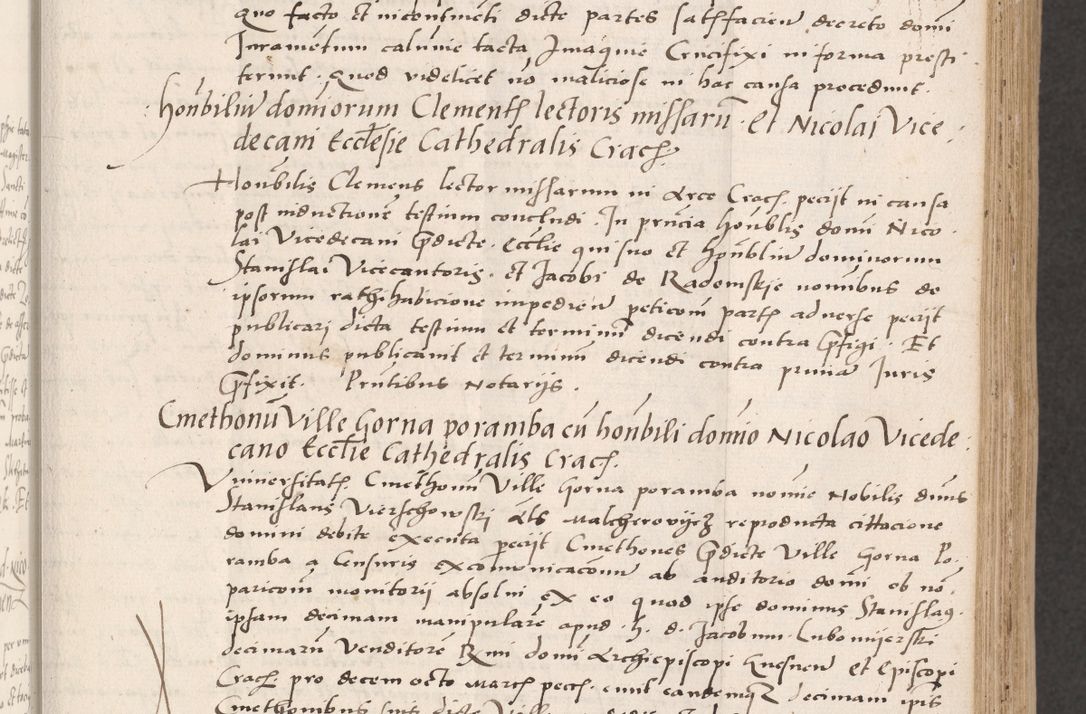 Zdjęcie nr 129 dla obiektu archiwalnego: Acta actorum coram reverendo patre domino Benedicto Isdbienski cancellario Gnesnesi, canonico et reverendissimi in Christo patris et domini domini Petri Dei gratia archiepiscopi Gnesnensis et episcopi Cracoviensis sedisque apostolice legati nati et primatis Regni Polonie, vicarioque in spiritualibus generali Cracoviensi ad annum Domini millesimum quingentisimum quadragesimum primum, cuius indictio est quatuordecima, pontificatus sanctissimi in Christo patris et domini nostri domini Pauli divina providencia pape tercii, anno ipsius septimo, feliciter continuantur. Dii cepta secundent