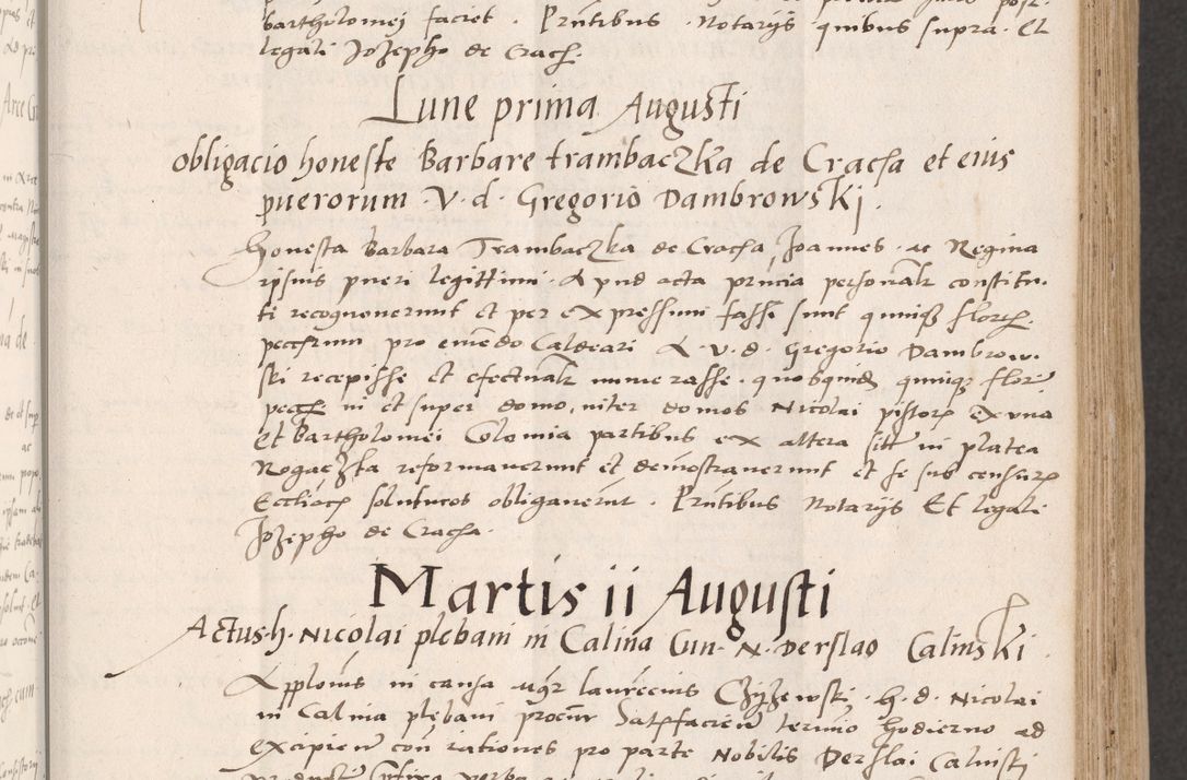 Zdjęcie nr 125 dla obiektu archiwalnego: Acta actorum coram reverendo patre domino Benedicto Isdbienski cancellario Gnesnesi, canonico et reverendissimi in Christo patris et domini domini Petri Dei gratia archiepiscopi Gnesnensis et episcopi Cracoviensis sedisque apostolice legati nati et primatis Regni Polonie, vicarioque in spiritualibus generali Cracoviensi ad annum Domini millesimum quingentisimum quadragesimum primum, cuius indictio est quatuordecima, pontificatus sanctissimi in Christo patris et domini nostri domini Pauli divina providencia pape tercii, anno ipsius septimo, feliciter continuantur. Dii cepta secundent