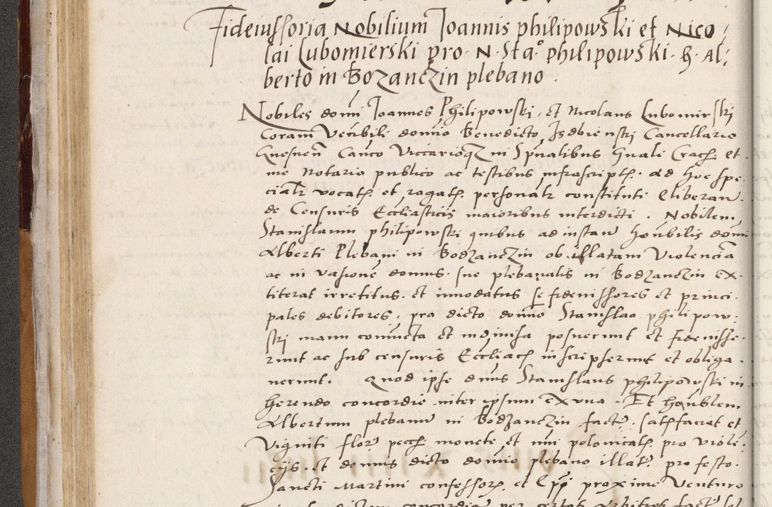 Zdjęcie nr 114 dla obiektu archiwalnego: Acta actorum coram reverendo patre domino Benedicto Isdbienski cancellario Gnesnesi, canonico et reverendissimi in Christo patris et domini domini Petri Dei gratia archiepiscopi Gnesnensis et episcopi Cracoviensis sedisque apostolice legati nati et primatis Regni Polonie, vicarioque in spiritualibus generali Cracoviensi ad annum Domini millesimum quingentisimum quadragesimum primum, cuius indictio est quatuordecima, pontificatus sanctissimi in Christo patris et domini nostri domini Pauli divina providencia pape tercii, anno ipsius septimo, feliciter continuantur. Dii cepta secundent