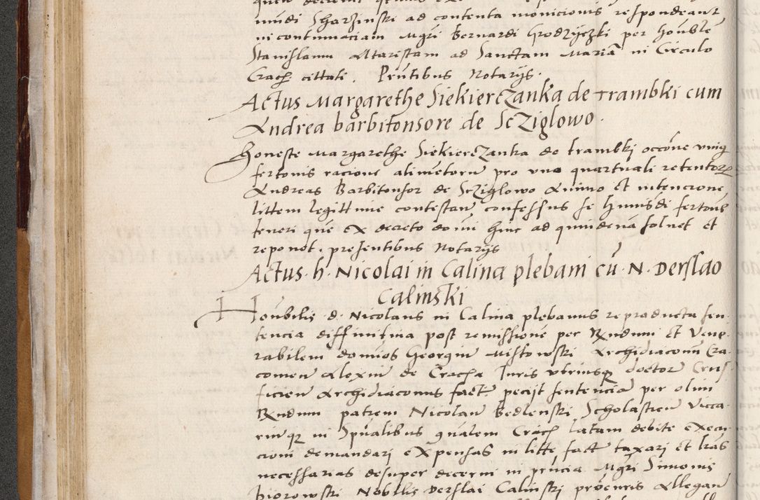 Zdjęcie nr 110 dla obiektu archiwalnego: Acta actorum coram reverendo patre domino Benedicto Isdbienski cancellario Gnesnesi, canonico et reverendissimi in Christo patris et domini domini Petri Dei gratia archiepiscopi Gnesnensis et episcopi Cracoviensis sedisque apostolice legati nati et primatis Regni Polonie, vicarioque in spiritualibus generali Cracoviensi ad annum Domini millesimum quingentisimum quadragesimum primum, cuius indictio est quatuordecima, pontificatus sanctissimi in Christo patris et domini nostri domini Pauli divina providencia pape tercii, anno ipsius septimo, feliciter continuantur. Dii cepta secundent