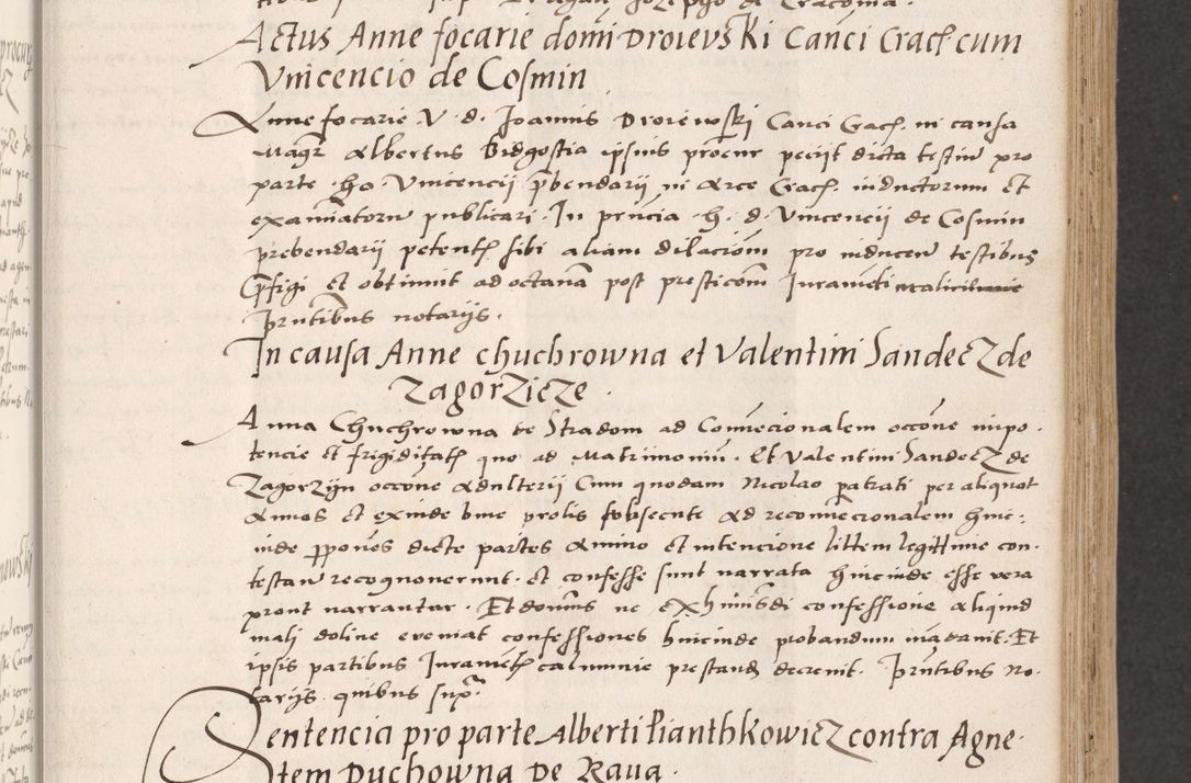 Zdjęcie nr 103 dla obiektu archiwalnego: Acta actorum coram reverendo patre domino Benedicto Isdbienski cancellario Gnesnesi, canonico et reverendissimi in Christo patris et domini domini Petri Dei gratia archiepiscopi Gnesnensis et episcopi Cracoviensis sedisque apostolice legati nati et primatis Regni Polonie, vicarioque in spiritualibus generali Cracoviensi ad annum Domini millesimum quingentisimum quadragesimum primum, cuius indictio est quatuordecima, pontificatus sanctissimi in Christo patris et domini nostri domini Pauli divina providencia pape tercii, anno ipsius septimo, feliciter continuantur. Dii cepta secundent