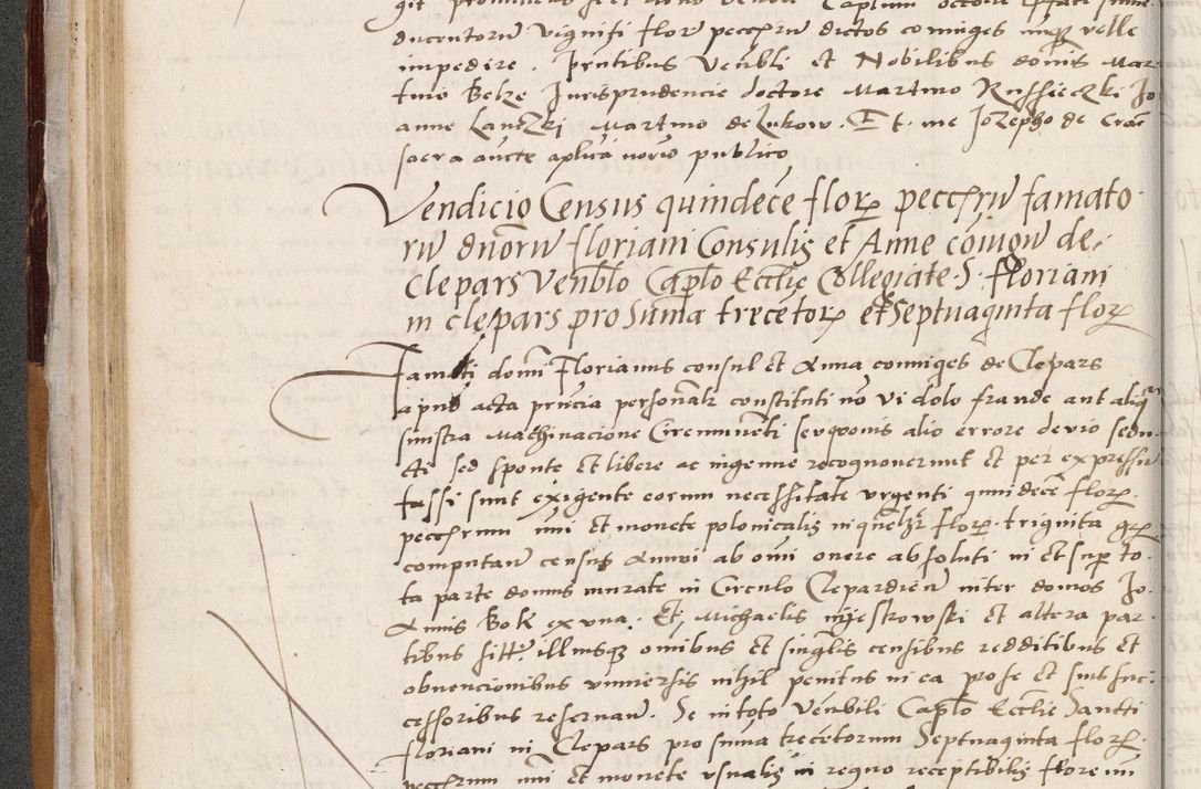 Zdjęcie nr 98 dla obiektu archiwalnego: Acta actorum coram reverendo patre domino Benedicto Isdbienski cancellario Gnesnesi, canonico et reverendissimi in Christo patris et domini domini Petri Dei gratia archiepiscopi Gnesnensis et episcopi Cracoviensis sedisque apostolice legati nati et primatis Regni Polonie, vicarioque in spiritualibus generali Cracoviensi ad annum Domini millesimum quingentisimum quadragesimum primum, cuius indictio est quatuordecima, pontificatus sanctissimi in Christo patris et domini nostri domini Pauli divina providencia pape tercii, anno ipsius septimo, feliciter continuantur. Dii cepta secundent