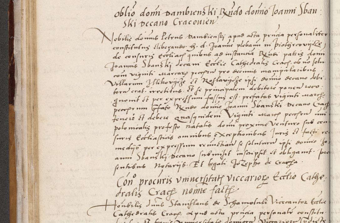 Zdjęcie nr 96 dla obiektu archiwalnego: Acta actorum coram reverendo patre domino Benedicto Isdbienski cancellario Gnesnesi, canonico et reverendissimi in Christo patris et domini domini Petri Dei gratia archiepiscopi Gnesnensis et episcopi Cracoviensis sedisque apostolice legati nati et primatis Regni Polonie, vicarioque in spiritualibus generali Cracoviensi ad annum Domini millesimum quingentisimum quadragesimum primum, cuius indictio est quatuordecima, pontificatus sanctissimi in Christo patris et domini nostri domini Pauli divina providencia pape tercii, anno ipsius septimo, feliciter continuantur. Dii cepta secundent