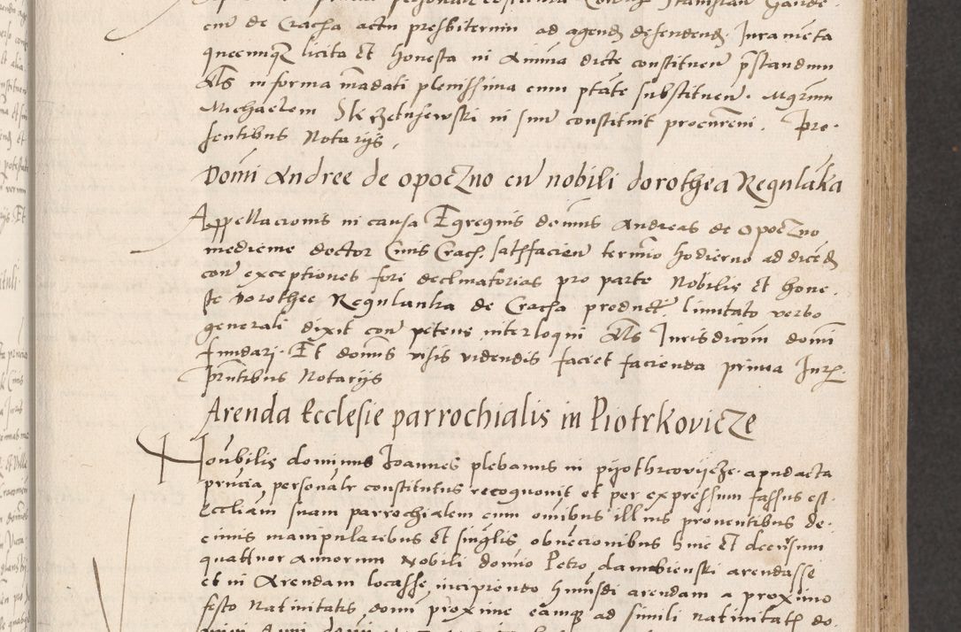Zdjęcie nr 95 dla obiektu archiwalnego: Acta actorum coram reverendo patre domino Benedicto Isdbienski cancellario Gnesnesi, canonico et reverendissimi in Christo patris et domini domini Petri Dei gratia archiepiscopi Gnesnensis et episcopi Cracoviensis sedisque apostolice legati nati et primatis Regni Polonie, vicarioque in spiritualibus generali Cracoviensi ad annum Domini millesimum quingentisimum quadragesimum primum, cuius indictio est quatuordecima, pontificatus sanctissimi in Christo patris et domini nostri domini Pauli divina providencia pape tercii, anno ipsius septimo, feliciter continuantur. Dii cepta secundent