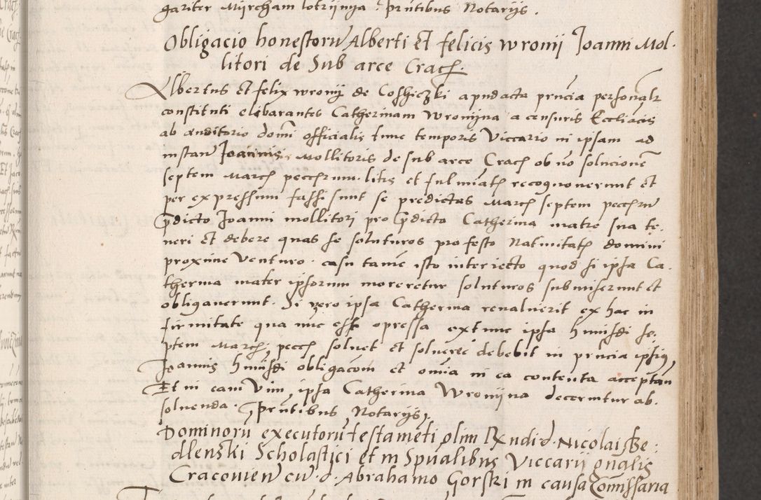 Zdjęcie nr 93 dla obiektu archiwalnego: Acta actorum coram reverendo patre domino Benedicto Isdbienski cancellario Gnesnesi, canonico et reverendissimi in Christo patris et domini domini Petri Dei gratia archiepiscopi Gnesnensis et episcopi Cracoviensis sedisque apostolice legati nati et primatis Regni Polonie, vicarioque in spiritualibus generali Cracoviensi ad annum Domini millesimum quingentisimum quadragesimum primum, cuius indictio est quatuordecima, pontificatus sanctissimi in Christo patris et domini nostri domini Pauli divina providencia pape tercii, anno ipsius septimo, feliciter continuantur. Dii cepta secundent