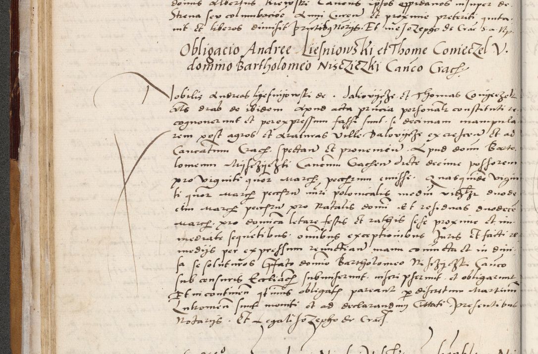 Zdjęcie nr 88 dla obiektu archiwalnego: Acta actorum coram reverendo patre domino Benedicto Isdbienski cancellario Gnesnesi, canonico et reverendissimi in Christo patris et domini domini Petri Dei gratia archiepiscopi Gnesnensis et episcopi Cracoviensis sedisque apostolice legati nati et primatis Regni Polonie, vicarioque in spiritualibus generali Cracoviensi ad annum Domini millesimum quingentisimum quadragesimum primum, cuius indictio est quatuordecima, pontificatus sanctissimi in Christo patris et domini nostri domini Pauli divina providencia pape tercii, anno ipsius septimo, feliciter continuantur. Dii cepta secundent
