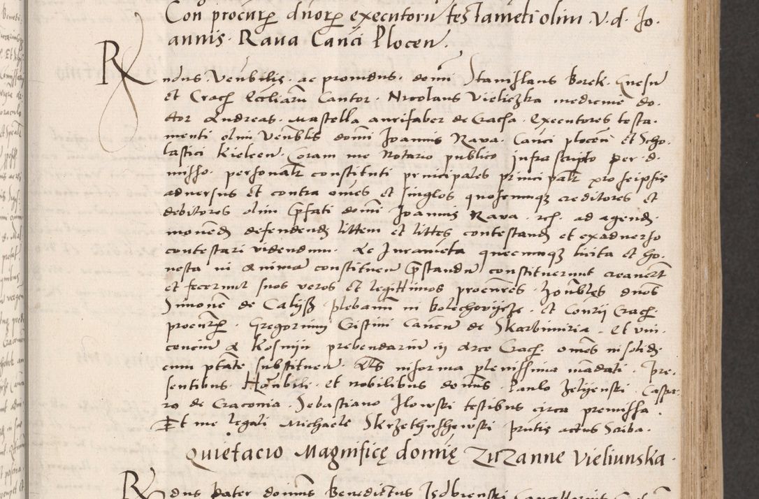 Zdjęcie nr 79 dla obiektu archiwalnego: Acta actorum coram reverendo patre domino Benedicto Isdbienski cancellario Gnesnesi, canonico et reverendissimi in Christo patris et domini domini Petri Dei gratia archiepiscopi Gnesnensis et episcopi Cracoviensis sedisque apostolice legati nati et primatis Regni Polonie, vicarioque in spiritualibus generali Cracoviensi ad annum Domini millesimum quingentisimum quadragesimum primum, cuius indictio est quatuordecima, pontificatus sanctissimi in Christo patris et domini nostri domini Pauli divina providencia pape tercii, anno ipsius septimo, feliciter continuantur. Dii cepta secundent