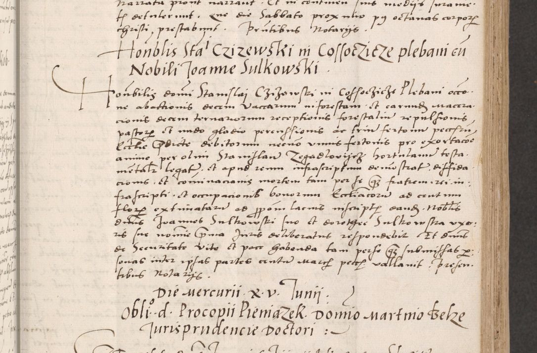 Zdjęcie nr 77 dla obiektu archiwalnego: Acta actorum coram reverendo patre domino Benedicto Isdbienski cancellario Gnesnesi, canonico et reverendissimi in Christo patris et domini domini Petri Dei gratia archiepiscopi Gnesnensis et episcopi Cracoviensis sedisque apostolice legati nati et primatis Regni Polonie, vicarioque in spiritualibus generali Cracoviensi ad annum Domini millesimum quingentisimum quadragesimum primum, cuius indictio est quatuordecima, pontificatus sanctissimi in Christo patris et domini nostri domini Pauli divina providencia pape tercii, anno ipsius septimo, feliciter continuantur. Dii cepta secundent