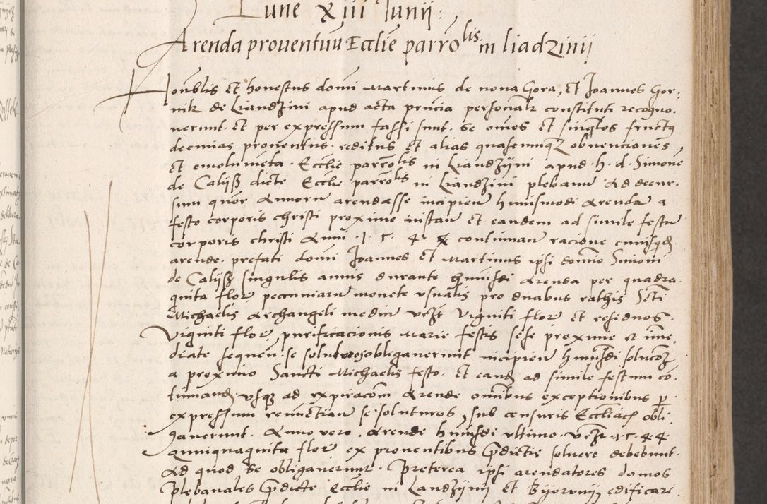Zdjęcie nr 73 dla obiektu archiwalnego: Acta actorum coram reverendo patre domino Benedicto Isdbienski cancellario Gnesnesi, canonico et reverendissimi in Christo patris et domini domini Petri Dei gratia archiepiscopi Gnesnensis et episcopi Cracoviensis sedisque apostolice legati nati et primatis Regni Polonie, vicarioque in spiritualibus generali Cracoviensi ad annum Domini millesimum quingentisimum quadragesimum primum, cuius indictio est quatuordecima, pontificatus sanctissimi in Christo patris et domini nostri domini Pauli divina providencia pape tercii, anno ipsius septimo, feliciter continuantur. Dii cepta secundent