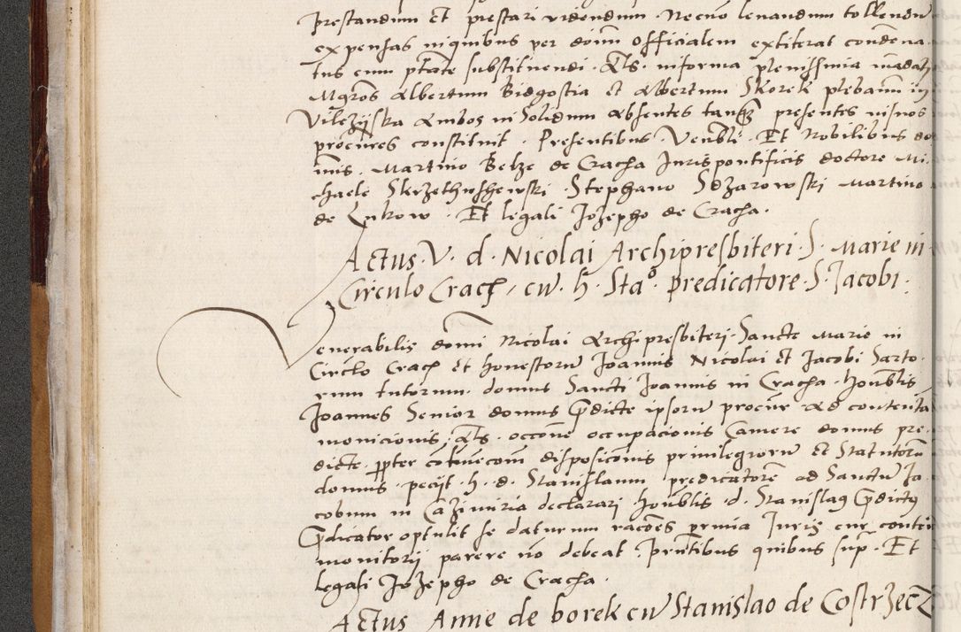 Zdjęcie nr 74 dla obiektu archiwalnego: Acta actorum coram reverendo patre domino Benedicto Isdbienski cancellario Gnesnesi, canonico et reverendissimi in Christo patris et domini domini Petri Dei gratia archiepiscopi Gnesnensis et episcopi Cracoviensis sedisque apostolice legati nati et primatis Regni Polonie, vicarioque in spiritualibus generali Cracoviensi ad annum Domini millesimum quingentisimum quadragesimum primum, cuius indictio est quatuordecima, pontificatus sanctissimi in Christo patris et domini nostri domini Pauli divina providencia pape tercii, anno ipsius septimo, feliciter continuantur. Dii cepta secundent