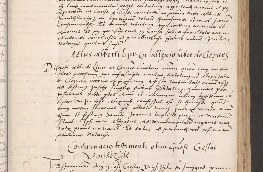 Zdjęcie nr 65 dla obiektu archiwalnego: Acta actorum coram reverendo patre domino Benedicto Isdbienski cancellario Gnesnesi, canonico et reverendissimi in Christo patris et domini domini Petri Dei gratia archiepiscopi Gnesnensis et episcopi Cracoviensis sedisque apostolice legati nati et primatis Regni Polonie, vicarioque in spiritualibus generali Cracoviensi ad annum Domini millesimum quingentisimum quadragesimum primum, cuius indictio est quatuordecima, pontificatus sanctissimi in Christo patris et domini nostri domini Pauli divina providencia pape tercii, anno ipsius septimo, feliciter continuantur. Dii cepta secundent