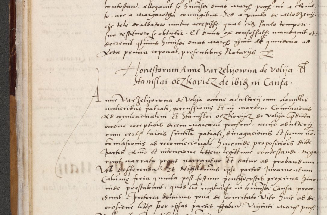 Zdjęcie nr 62 dla obiektu archiwalnego: Acta actorum coram reverendo patre domino Benedicto Isdbienski cancellario Gnesnesi, canonico et reverendissimi in Christo patris et domini domini Petri Dei gratia archiepiscopi Gnesnensis et episcopi Cracoviensis sedisque apostolice legati nati et primatis Regni Polonie, vicarioque in spiritualibus generali Cracoviensi ad annum Domini millesimum quingentisimum quadragesimum primum, cuius indictio est quatuordecima, pontificatus sanctissimi in Christo patris et domini nostri domini Pauli divina providencia pape tercii, anno ipsius septimo, feliciter continuantur. Dii cepta secundent