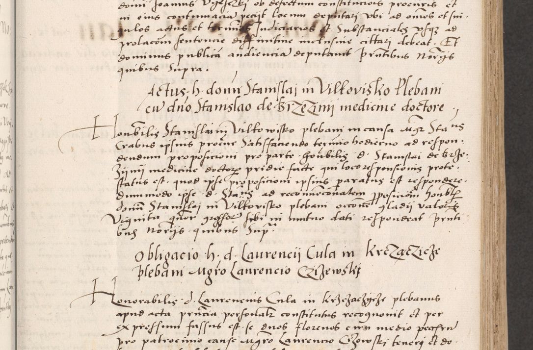 Zdjęcie nr 57 dla obiektu archiwalnego: Acta actorum coram reverendo patre domino Benedicto Isdbienski cancellario Gnesnesi, canonico et reverendissimi in Christo patris et domini domini Petri Dei gratia archiepiscopi Gnesnensis et episcopi Cracoviensis sedisque apostolice legati nati et primatis Regni Polonie, vicarioque in spiritualibus generali Cracoviensi ad annum Domini millesimum quingentisimum quadragesimum primum, cuius indictio est quatuordecima, pontificatus sanctissimi in Christo patris et domini nostri domini Pauli divina providencia pape tercii, anno ipsius septimo, feliciter continuantur. Dii cepta secundent