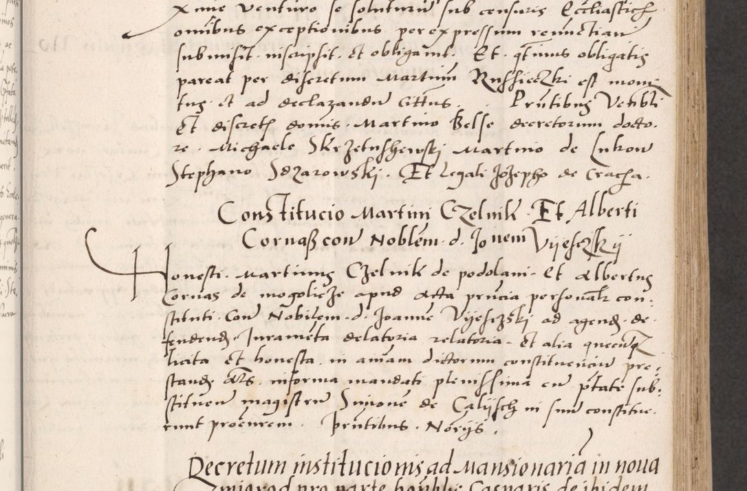Zdjęcie nr 55 dla obiektu archiwalnego: Acta actorum coram reverendo patre domino Benedicto Isdbienski cancellario Gnesnesi, canonico et reverendissimi in Christo patris et domini domini Petri Dei gratia archiepiscopi Gnesnensis et episcopi Cracoviensis sedisque apostolice legati nati et primatis Regni Polonie, vicarioque in spiritualibus generali Cracoviensi ad annum Domini millesimum quingentisimum quadragesimum primum, cuius indictio est quatuordecima, pontificatus sanctissimi in Christo patris et domini nostri domini Pauli divina providencia pape tercii, anno ipsius septimo, feliciter continuantur. Dii cepta secundent