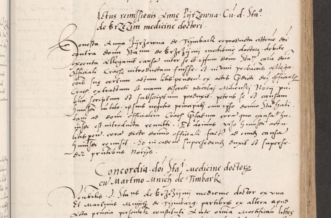 Zdjęcie nr 51 dla obiektu archiwalnego: Acta actorum coram reverendo patre domino Benedicto Isdbienski cancellario Gnesnesi, canonico et reverendissimi in Christo patris et domini domini Petri Dei gratia archiepiscopi Gnesnensis et episcopi Cracoviensis sedisque apostolice legati nati et primatis Regni Polonie, vicarioque in spiritualibus generali Cracoviensi ad annum Domini millesimum quingentisimum quadragesimum primum, cuius indictio est quatuordecima, pontificatus sanctissimi in Christo patris et domini nostri domini Pauli divina providencia pape tercii, anno ipsius septimo, feliciter continuantur. Dii cepta secundent