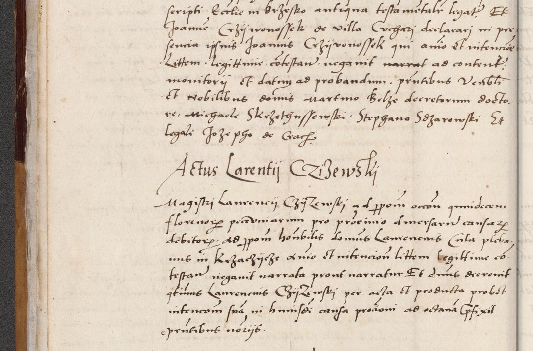 Zdjęcie nr 42 dla obiektu archiwalnego: Acta actorum coram reverendo patre domino Benedicto Isdbienski cancellario Gnesnesi, canonico et reverendissimi in Christo patris et domini domini Petri Dei gratia archiepiscopi Gnesnensis et episcopi Cracoviensis sedisque apostolice legati nati et primatis Regni Polonie, vicarioque in spiritualibus generali Cracoviensi ad annum Domini millesimum quingentisimum quadragesimum primum, cuius indictio est quatuordecima, pontificatus sanctissimi in Christo patris et domini nostri domini Pauli divina providencia pape tercii, anno ipsius septimo, feliciter continuantur. Dii cepta secundent