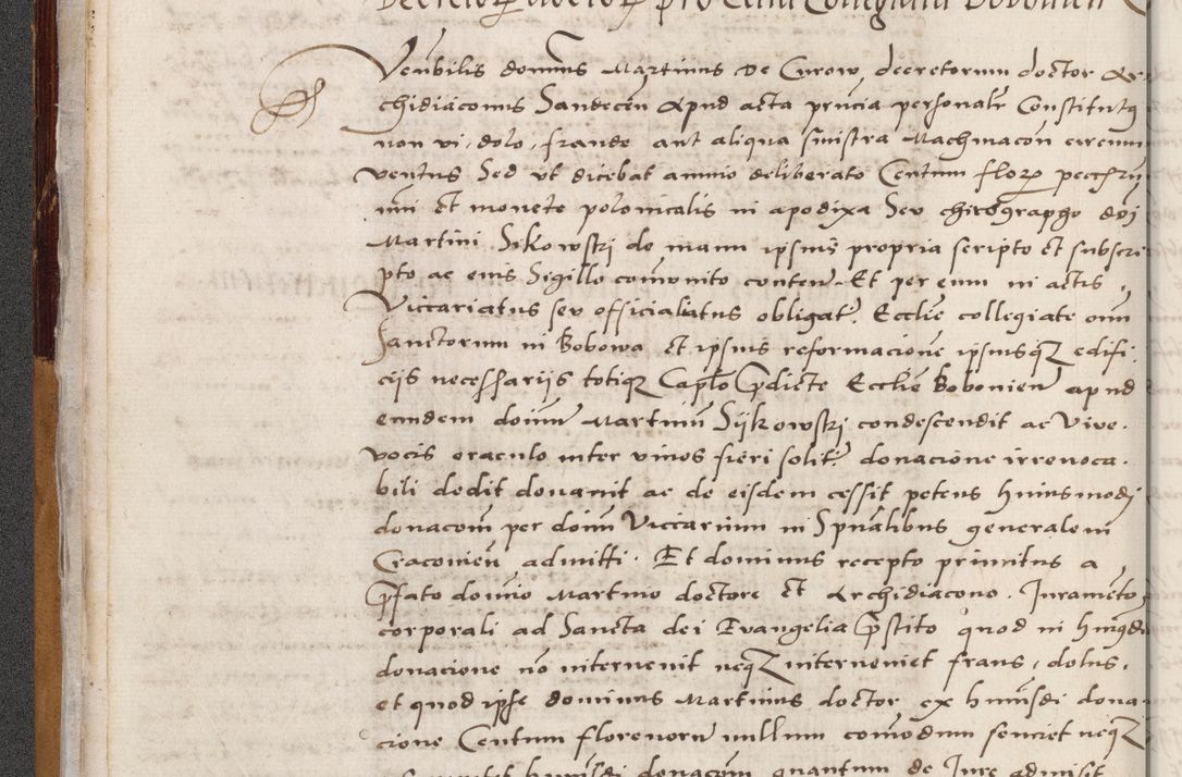 Zdjęcie nr 40 dla obiektu archiwalnego: Acta actorum coram reverendo patre domino Benedicto Isdbienski cancellario Gnesnesi, canonico et reverendissimi in Christo patris et domini domini Petri Dei gratia archiepiscopi Gnesnensis et episcopi Cracoviensis sedisque apostolice legati nati et primatis Regni Polonie, vicarioque in spiritualibus generali Cracoviensi ad annum Domini millesimum quingentisimum quadragesimum primum, cuius indictio est quatuordecima, pontificatus sanctissimi in Christo patris et domini nostri domini Pauli divina providencia pape tercii, anno ipsius septimo, feliciter continuantur. Dii cepta secundent