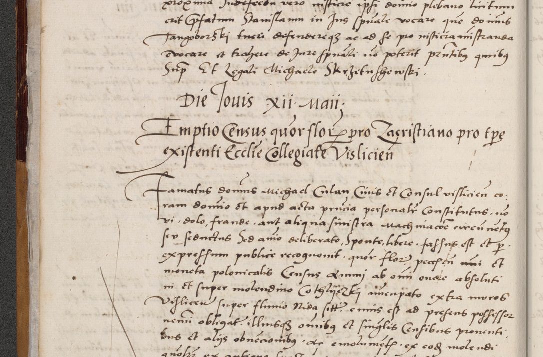 Zdjęcie nr 34 dla obiektu archiwalnego: Acta actorum coram reverendo patre domino Benedicto Isdbienski cancellario Gnesnesi, canonico et reverendissimi in Christo patris et domini domini Petri Dei gratia archiepiscopi Gnesnensis et episcopi Cracoviensis sedisque apostolice legati nati et primatis Regni Polonie, vicarioque in spiritualibus generali Cracoviensi ad annum Domini millesimum quingentisimum quadragesimum primum, cuius indictio est quatuordecima, pontificatus sanctissimi in Christo patris et domini nostri domini Pauli divina providencia pape tercii, anno ipsius septimo, feliciter continuantur. Dii cepta secundent