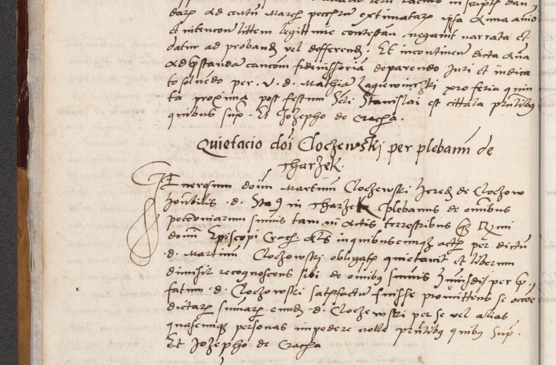 Zdjęcie nr 30 dla obiektu archiwalnego: Acta actorum coram reverendo patre domino Benedicto Isdbienski cancellario Gnesnesi, canonico et reverendissimi in Christo patris et domini domini Petri Dei gratia archiepiscopi Gnesnensis et episcopi Cracoviensis sedisque apostolice legati nati et primatis Regni Polonie, vicarioque in spiritualibus generali Cracoviensi ad annum Domini millesimum quingentisimum quadragesimum primum, cuius indictio est quatuordecima, pontificatus sanctissimi in Christo patris et domini nostri domini Pauli divina providencia pape tercii, anno ipsius septimo, feliciter continuantur. Dii cepta secundent