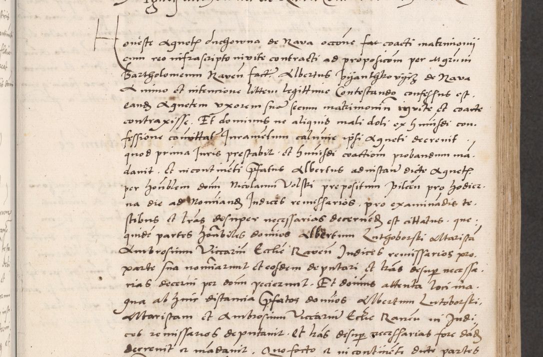 Zdjęcie nr 29 dla obiektu archiwalnego: Acta actorum coram reverendo patre domino Benedicto Isdbienski cancellario Gnesnesi, canonico et reverendissimi in Christo patris et domini domini Petri Dei gratia archiepiscopi Gnesnensis et episcopi Cracoviensis sedisque apostolice legati nati et primatis Regni Polonie, vicarioque in spiritualibus generali Cracoviensi ad annum Domini millesimum quingentisimum quadragesimum primum, cuius indictio est quatuordecima, pontificatus sanctissimi in Christo patris et domini nostri domini Pauli divina providencia pape tercii, anno ipsius septimo, feliciter continuantur. Dii cepta secundent