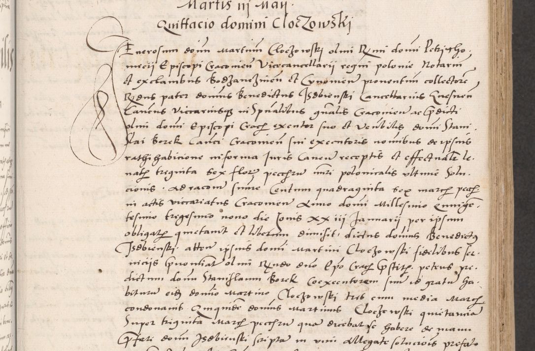 Zdjęcie nr 25 dla obiektu archiwalnego: Acta actorum coram reverendo patre domino Benedicto Isdbienski cancellario Gnesnesi, canonico et reverendissimi in Christo patris et domini domini Petri Dei gratia archiepiscopi Gnesnensis et episcopi Cracoviensis sedisque apostolice legati nati et primatis Regni Polonie, vicarioque in spiritualibus generali Cracoviensi ad annum Domini millesimum quingentisimum quadragesimum primum, cuius indictio est quatuordecima, pontificatus sanctissimi in Christo patris et domini nostri domini Pauli divina providencia pape tercii, anno ipsius septimo, feliciter continuantur. Dii cepta secundent