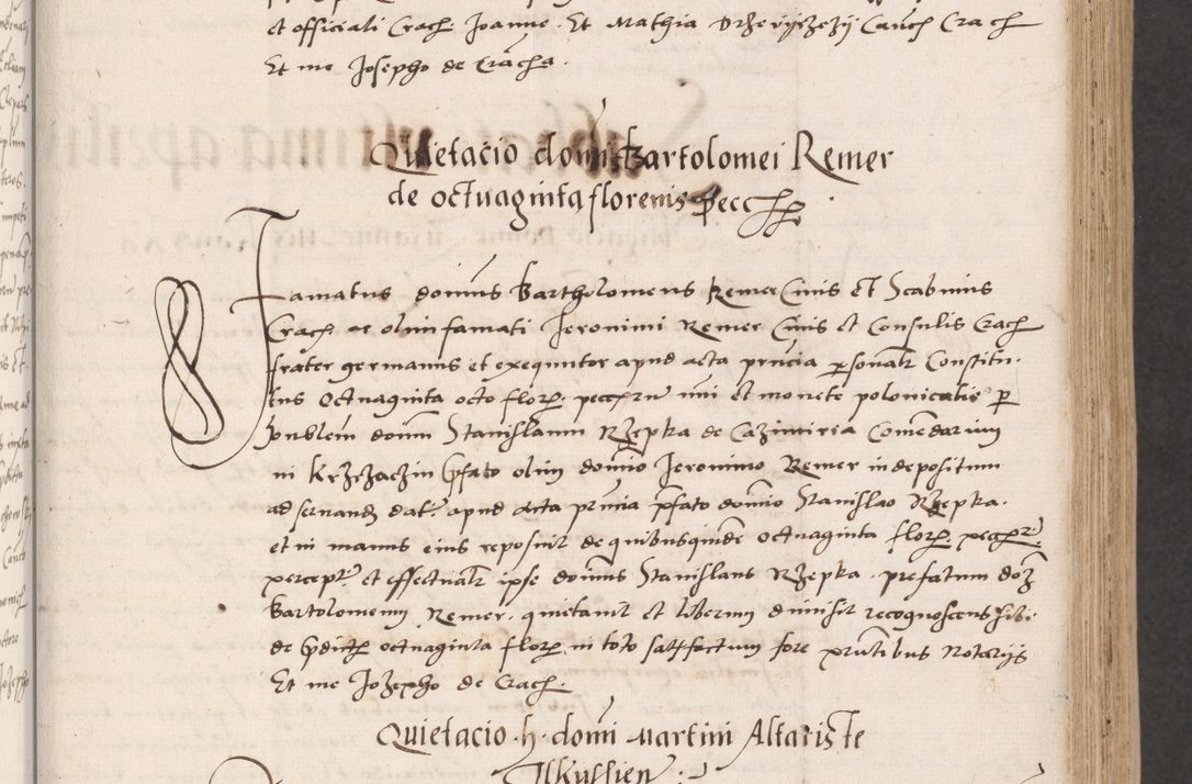 Zdjęcie nr 23 dla obiektu archiwalnego: Acta actorum coram reverendo patre domino Benedicto Isdbienski cancellario Gnesnesi, canonico et reverendissimi in Christo patris et domini domini Petri Dei gratia archiepiscopi Gnesnensis et episcopi Cracoviensis sedisque apostolice legati nati et primatis Regni Polonie, vicarioque in spiritualibus generali Cracoviensi ad annum Domini millesimum quingentisimum quadragesimum primum, cuius indictio est quatuordecima, pontificatus sanctissimi in Christo patris et domini nostri domini Pauli divina providencia pape tercii, anno ipsius septimo, feliciter continuantur. Dii cepta secundent
