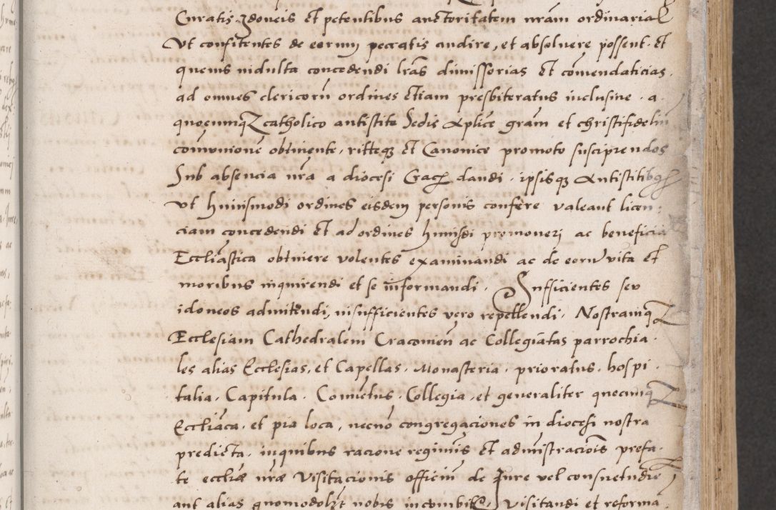 Zdjęcie nr 13 dla obiektu archiwalnego: Acta actorum coram reverendo patre domino Benedicto Isdbienski cancellario Gnesnesi, canonico et reverendissimi in Christo patris et domini domini Petri Dei gratia archiepiscopi Gnesnensis et episcopi Cracoviensis sedisque apostolice legati nati et primatis Regni Polonie, vicarioque in spiritualibus generali Cracoviensi ad annum Domini millesimum quingentisimum quadragesimum primum, cuius indictio est quatuordecima, pontificatus sanctissimi in Christo patris et domini nostri domini Pauli divina providencia pape tercii, anno ipsius septimo, feliciter continuantur. Dii cepta secundent