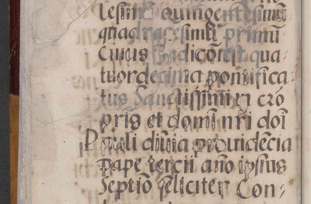 Zdjęcie nr 8 dla obiektu archiwalnego: Acta actorum coram reverendo patre domino Benedicto Isdbienski cancellario Gnesnesi, canonico et reverendissimi in Christo patris et domini domini Petri Dei gratia archiepiscopi Gnesnensis et episcopi Cracoviensis sedisque apostolice legati nati et primatis Regni Polonie, vicarioque in spiritualibus generali Cracoviensi ad annum Domini millesimum quingentisimum quadragesimum primum, cuius indictio est quatuordecima, pontificatus sanctissimi in Christo patris et domini nostri domini Pauli divina providencia pape tercii, anno ipsius septimo, feliciter continuantur. Dii cepta secundent