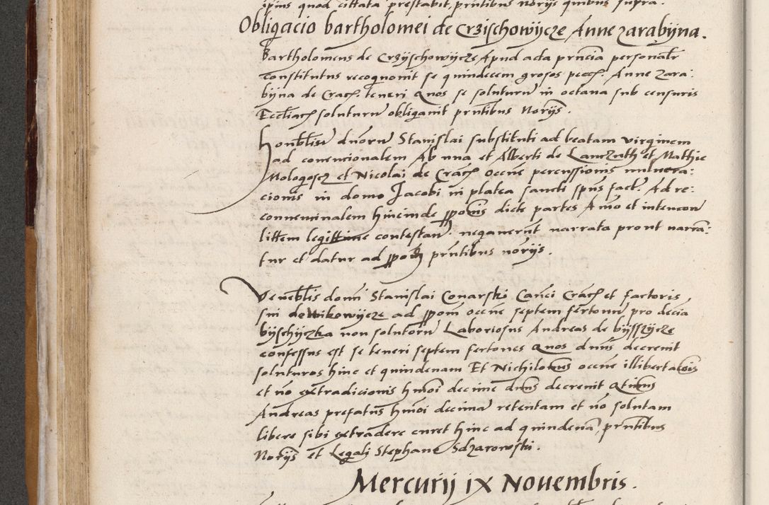 Zdjęcie nr 210 dla obiektu archiwalnego: Acta actorum coram reverendo patre domino Benedicto Isdbienski cancellario Gnesnesi, canonico et reverendissimi in Christo patris et domini domini Petri Dei gratia archiepiscopi Gnesnensis et episcopi Cracoviensis sedisque apostolice legati nati et primatis Regni Polonie, vicarioque in spiritualibus generali Cracoviensi ad annum Domini millesimum quingentisimum quadragesimum primum, cuius indictio est quatuordecima, pontificatus sanctissimi in Christo patris et domini nostri domini Pauli divina providencia pape tercii, anno ipsius septimo, feliciter continuantur. Dii cepta secundent