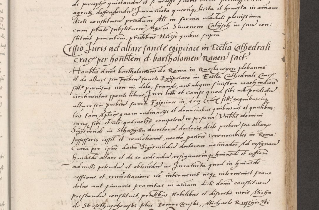 Zdjęcie nr 209 dla obiektu archiwalnego: Acta actorum coram reverendo patre domino Benedicto Isdbienski cancellario Gnesnesi, canonico et reverendissimi in Christo patris et domini domini Petri Dei gratia archiepiscopi Gnesnensis et episcopi Cracoviensis sedisque apostolice legati nati et primatis Regni Polonie, vicarioque in spiritualibus generali Cracoviensi ad annum Domini millesimum quingentisimum quadragesimum primum, cuius indictio est quatuordecima, pontificatus sanctissimi in Christo patris et domini nostri domini Pauli divina providencia pape tercii, anno ipsius septimo, feliciter continuantur. Dii cepta secundent