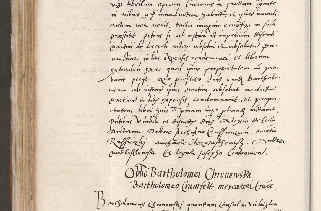 Zdjęcie nr 402 dla obiektu archiwalnego: Acta actorum coram reverendo patre domino Benedicto Isdbienski cancellario Gnesnesi, canonico et reverendissimi in Christo patris et domini domini Petri Dei gratia archiepiscopi Gnesnensis et episcopi Cracoviensis sedisque apostolice legati nati et primatis Regni Polonie, vicarioque in spiritualibus generali Cracoviensi ad annum Domini millesimum quingentisimum quadragesimum primum, cuius indictio est quatuordecima, pontificatus sanctissimi in Christo patris et domini nostri domini Pauli divina providencia pape tercii, anno ipsius septimo, feliciter continuantur. Dii cepta secundent