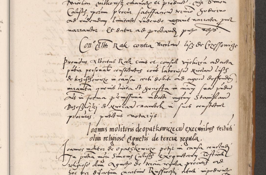 Zdjęcie nr 395 dla obiektu archiwalnego: Acta actorum coram reverendo patre domino Benedicto Isdbienski cancellario Gnesnesi, canonico et reverendissimi in Christo patris et domini domini Petri Dei gratia archiepiscopi Gnesnensis et episcopi Cracoviensis sedisque apostolice legati nati et primatis Regni Polonie, vicarioque in spiritualibus generali Cracoviensi ad annum Domini millesimum quingentisimum quadragesimum primum, cuius indictio est quatuordecima, pontificatus sanctissimi in Christo patris et domini nostri domini Pauli divina providencia pape tercii, anno ipsius septimo, feliciter continuantur. Dii cepta secundent