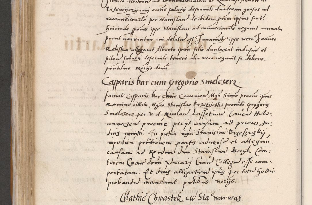 Zdjęcie nr 394 dla obiektu archiwalnego: Acta actorum coram reverendo patre domino Benedicto Isdbienski cancellario Gnesnesi, canonico et reverendissimi in Christo patris et domini domini Petri Dei gratia archiepiscopi Gnesnensis et episcopi Cracoviensis sedisque apostolice legati nati et primatis Regni Polonie, vicarioque in spiritualibus generali Cracoviensi ad annum Domini millesimum quingentisimum quadragesimum primum, cuius indictio est quatuordecima, pontificatus sanctissimi in Christo patris et domini nostri domini Pauli divina providencia pape tercii, anno ipsius septimo, feliciter continuantur. Dii cepta secundent