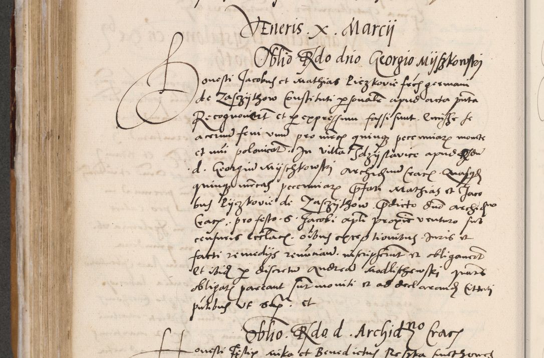 Zdjęcie nr 382 dla obiektu archiwalnego: Acta actorum coram reverendo patre domino Benedicto Isdbienski cancellario Gnesnesi, canonico et reverendissimi in Christo patris et domini domini Petri Dei gratia archiepiscopi Gnesnensis et episcopi Cracoviensis sedisque apostolice legati nati et primatis Regni Polonie, vicarioque in spiritualibus generali Cracoviensi ad annum Domini millesimum quingentisimum quadragesimum primum, cuius indictio est quatuordecima, pontificatus sanctissimi in Christo patris et domini nostri domini Pauli divina providencia pape tercii, anno ipsius septimo, feliciter continuantur. Dii cepta secundent