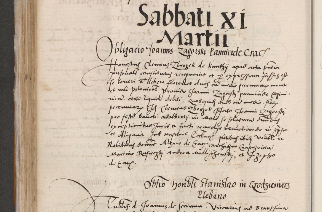 Zdjęcie nr 384 dla obiektu archiwalnego: Acta actorum coram reverendo patre domino Benedicto Isdbienski cancellario Gnesnesi, canonico et reverendissimi in Christo patris et domini domini Petri Dei gratia archiepiscopi Gnesnensis et episcopi Cracoviensis sedisque apostolice legati nati et primatis Regni Polonie, vicarioque in spiritualibus generali Cracoviensi ad annum Domini millesimum quingentisimum quadragesimum primum, cuius indictio est quatuordecima, pontificatus sanctissimi in Christo patris et domini nostri domini Pauli divina providencia pape tercii, anno ipsius septimo, feliciter continuantur. Dii cepta secundent