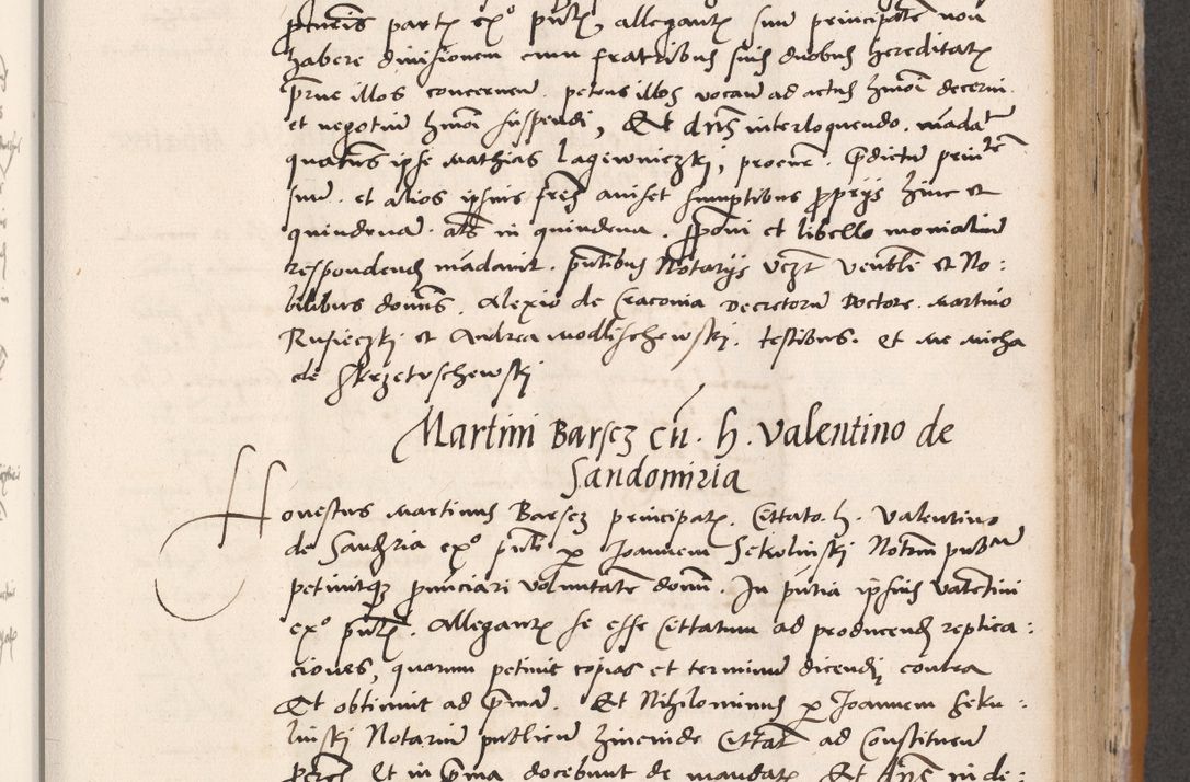 Zdjęcie nr 367 dla obiektu archiwalnego: Acta actorum coram reverendo patre domino Benedicto Isdbienski cancellario Gnesnesi, canonico et reverendissimi in Christo patris et domini domini Petri Dei gratia archiepiscopi Gnesnensis et episcopi Cracoviensis sedisque apostolice legati nati et primatis Regni Polonie, vicarioque in spiritualibus generali Cracoviensi ad annum Domini millesimum quingentisimum quadragesimum primum, cuius indictio est quatuordecima, pontificatus sanctissimi in Christo patris et domini nostri domini Pauli divina providencia pape tercii, anno ipsius septimo, feliciter continuantur. Dii cepta secundent